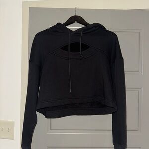 Mono B Black Cutout Hoodie